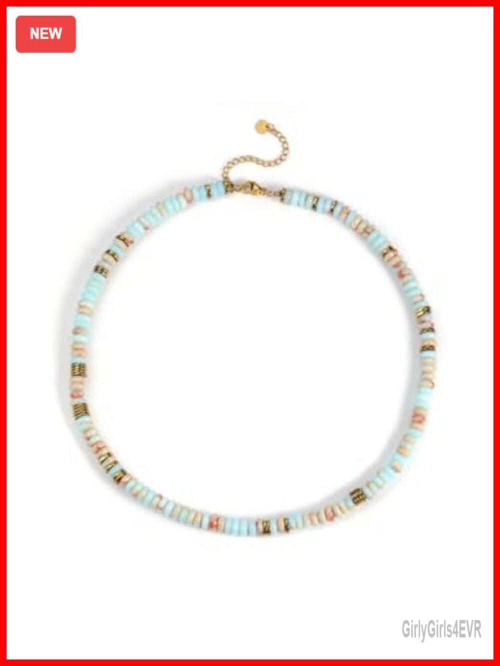 Natural Gemstone Beaded Choker Necklace, Boho Beach Jewelry, Dainty Layering